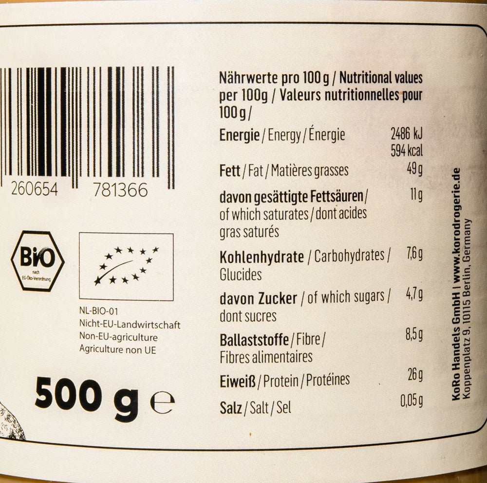 Unt de Arahide Bio Crunchy Koro 500 g