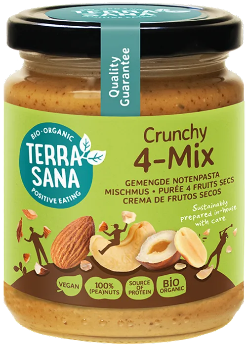 Unt de Arahide si Nuci Bio Mix Terrasana 250 g