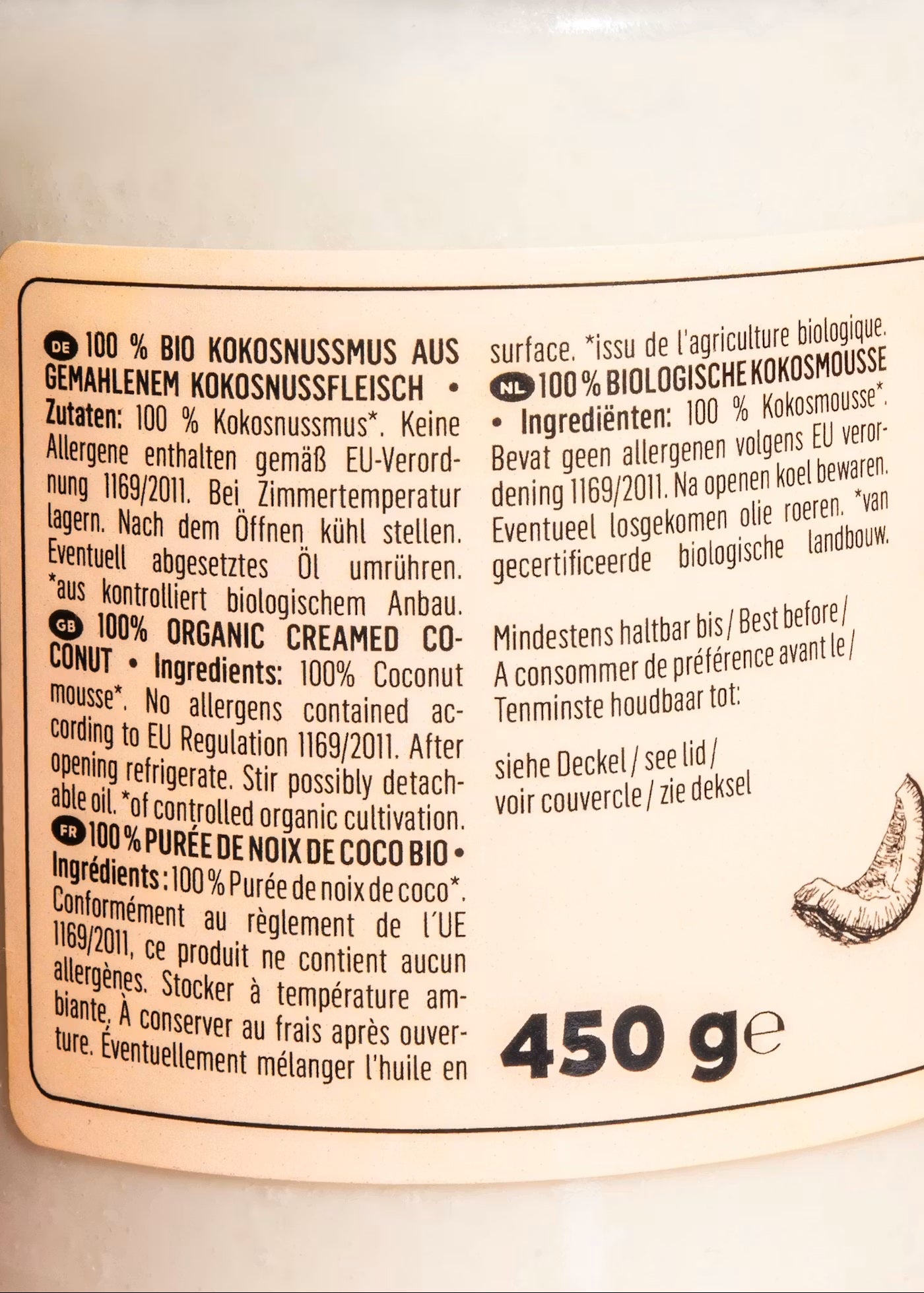 Unt de Cocos Bio Borcan Koro 400 g