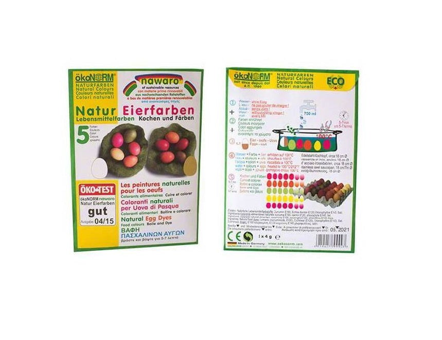 Vopsea de Oua Naturala 5 culori Nawaro